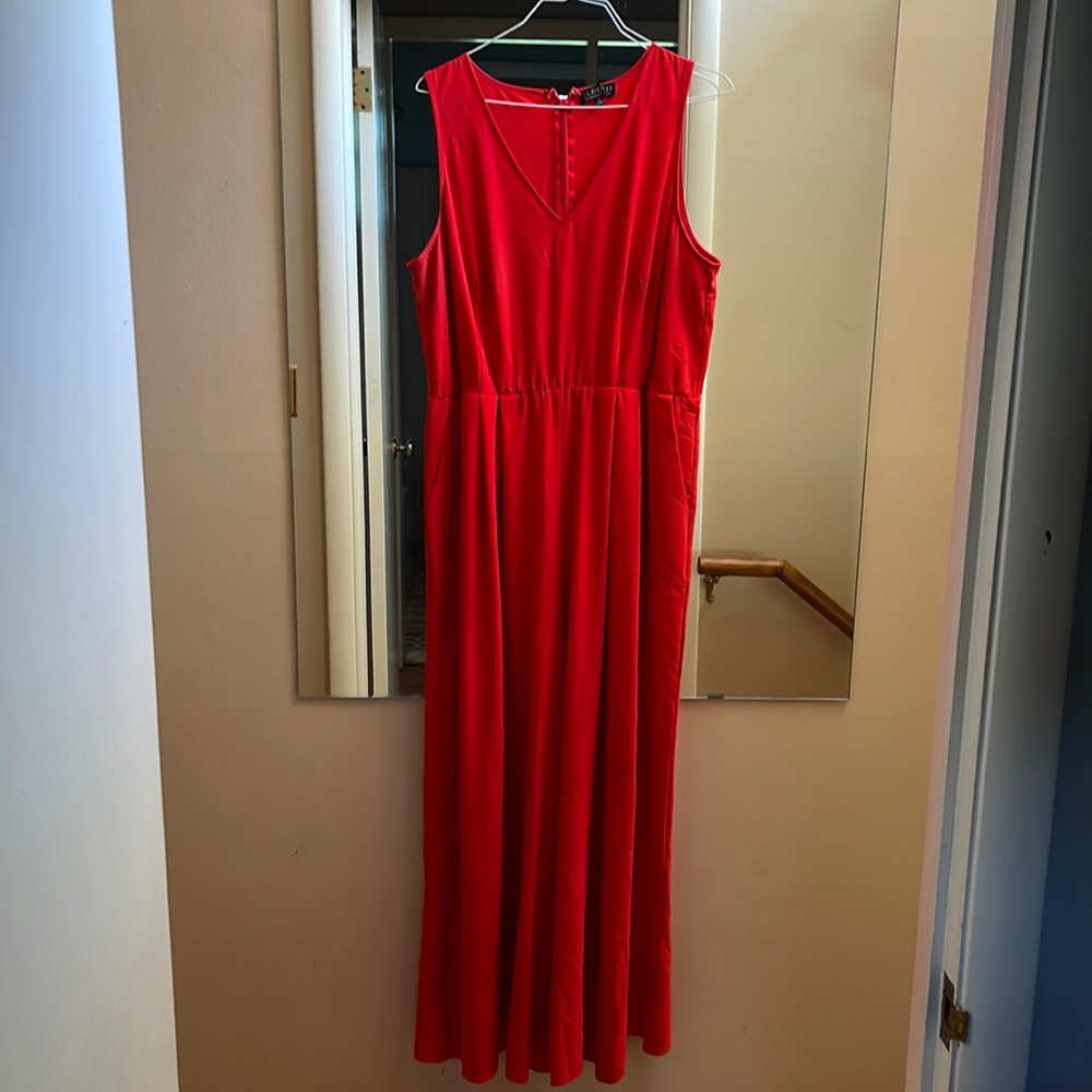 Womens plus wide leg jumpsuit